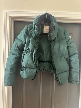 Moncler women Forest Green Puffer Coat